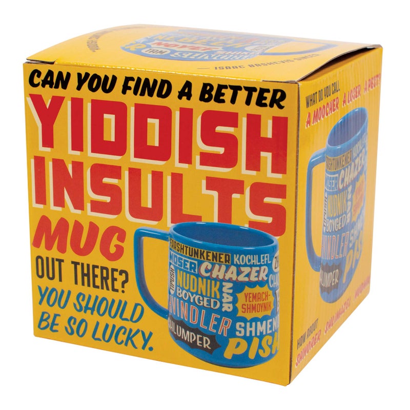 The Unemployed Philosophers Guild Yiddish Insults Mug - Sip Coffee and Study Yiddish Insults, From Nudnik to Tipish and More, Comes in Gift Box, 12 oz - Image 5